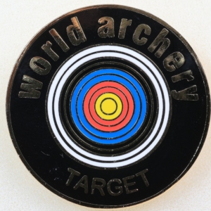 W026 - World Archery Gold Target Award Black